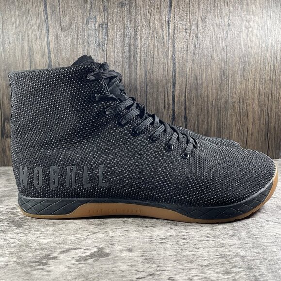 NOBULL Outwork Black High Top Sneakers Shoes Trainers Men’s Size 13 - Picture 3 of 9